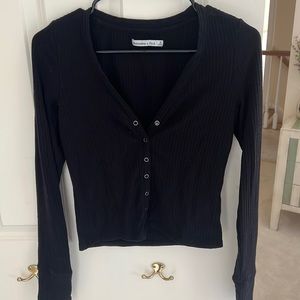Abercrombie Long Sleeve Button Top